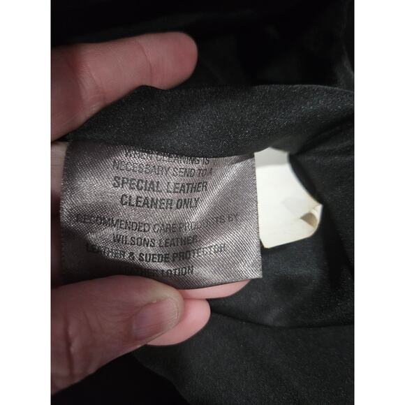 Vintage Wilsons M. Julian Leather Men's Jacket XL Thinsulate Insulation Black - Picture 15 of 16